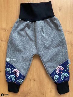 Softshellové kalhoty rostoucí 80-92